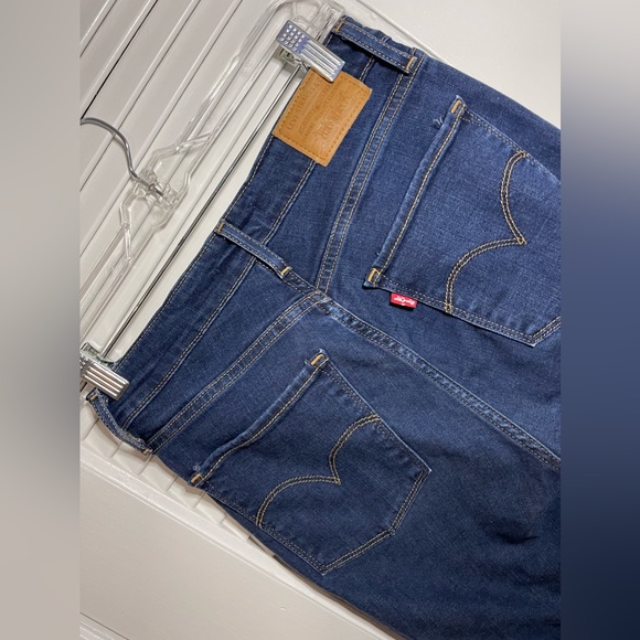 Levi's 721 High Rise Skinny Slim Fit Stretch Denim Jeans Black - 27 - Picture 4 of 4